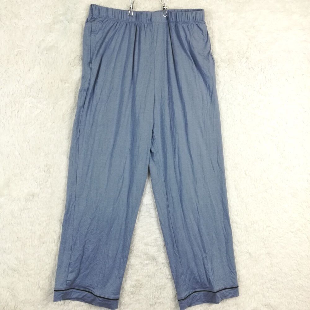 Tommy John‎ Mens Pants Sleepwear Pajama Blue Lounge Pull On Lightweight XL